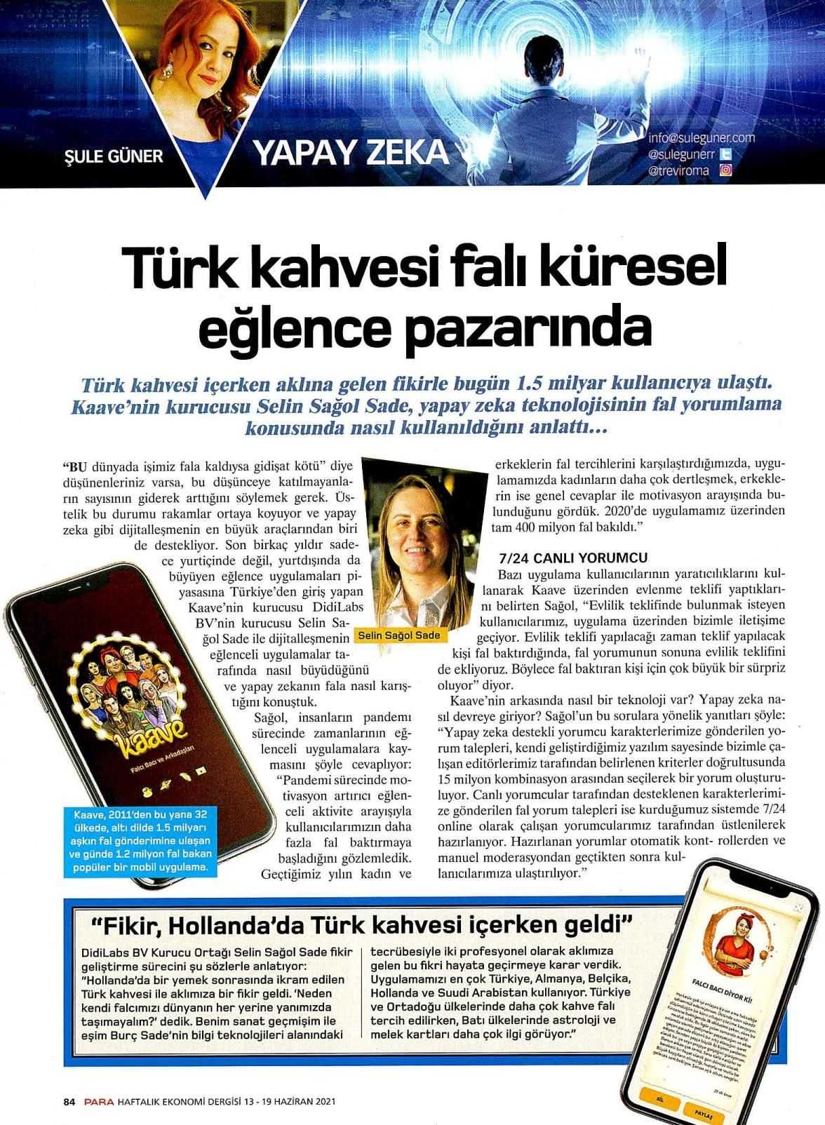 Para Dergisi Interview